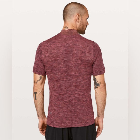 NWOT Lululemon Metal Vent Tech Surge Short Sleeve 1/2 Zip - Size XL Bric… - Picture 2 of 14